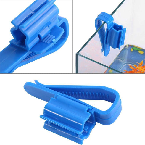 Tube Clip, 2Pcs Multifunction Plastic Adjustable Fish Mounting Clip, Water Pipe Tube Clamp Hose Holder for Fish or Bucket...