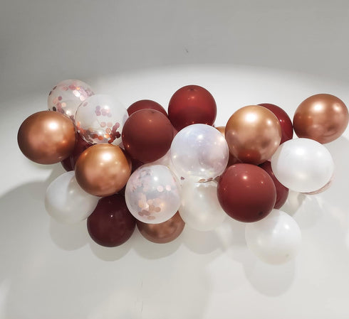 Graduation Party Decorations 2025 Maroon Gold Decorations Burgundy Classic Rose Gold Balloons 20pcs for Burgundy White Birthday Party Decorations ...