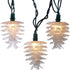 Kurt Adler 10-Light Clear Pinecone Light Set...