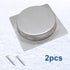 2 Pack 70 x 70MM / 2.76 x 2.76 Inch Recessed Flush Pulls, Stainless Steel Square Recessed Invisible Flat Finger Pull, Sliding Door Handles for Clo...