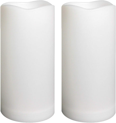 Waterproof Outdoor Flameless Pillar Candles with Timer Battery Operated Electric LED Candle Set for Gift Home Décor Party Wedding Supplies Garden ...