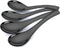 Soup Spoons,4 Pieces Stainless Steel Asian Soup Spoon 6.3 Inch Mirror Polished Black Ramen Spoons Deep Spoon for Soup...