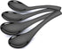 Soup Spoons,4 Pieces Stainless Steel Asian Soup Spoon 6.3 Inch Mirror Polished Black Ramen Spoons Deep Spoon for Soup...