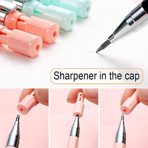 6pcs 2.0mm Mechanical Pencils with 36pcs Black Lead Refills for Student Writing Draft Crafting Drawing Art Sketching Home Office School Supplies...