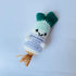 Positive Crochet Scallion Doll Funny Knitted Toys with Positive Card, Emotional Support Scallion Cute Creative Gifts for Friends Party Decoration ...