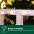 Brightown White Light Clips - Strongly Sticky with 25-Clips, 30-Stickers Christmas Light Clips, UV-Resistant Material, Decorate Damage-Free Cable ...