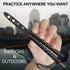 GOOD WORKER Practice Butterfly Knife – Butterfly Trainer – Black Butterfly Knives NOT Real NOT Sharp Blade – Black Dull Trick Butterfly – Butter F...