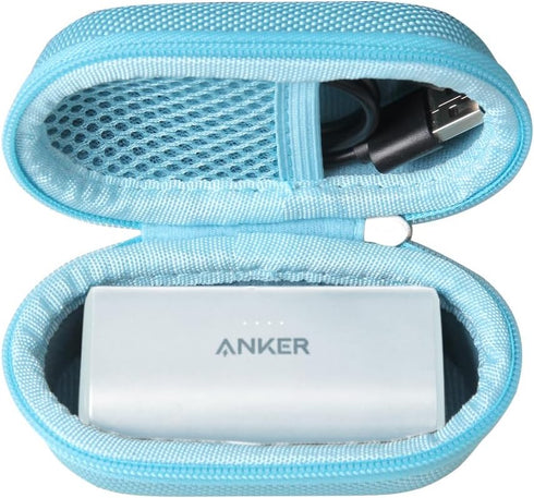Hermitshell Hard Travel Case for Anker Nano Power Bank, Portable Charger 5,000mAh (Blue)......