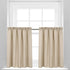 Valea Home Waffle Weave Textured Bathroom Window Curtains Water Repellent Short Curtains Window Covering Half Window Curtains Kitchen Tiers, Taupe...