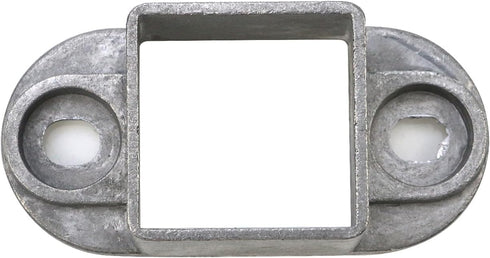 MY MIRONEY 10PCS 1.26" x 1.26" Square Post Flange Base Aluminum Alloy Floor Mount Post Flange Hardware Deck Railing Bracket for Fence or Deck...