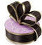 1 1/2" X25 Yards Black/Gold Crimped Metallic EDG Satin Ribbon...