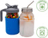 Quart 32oz Silicone Sleeves/Jackets for Protecting Ball, Kerr, Canning Jars by Mason Jar Lifestyle (Charcoal Gray, 2 Pack)...
