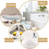 Bath Tub Drain Stoppers, 4 Pieces Sink Bathtub Plug Rubber Kitchen Bathroom Laundry Bar Water Stopper Seal with Hanging Ring for Shower Faucet Cov...