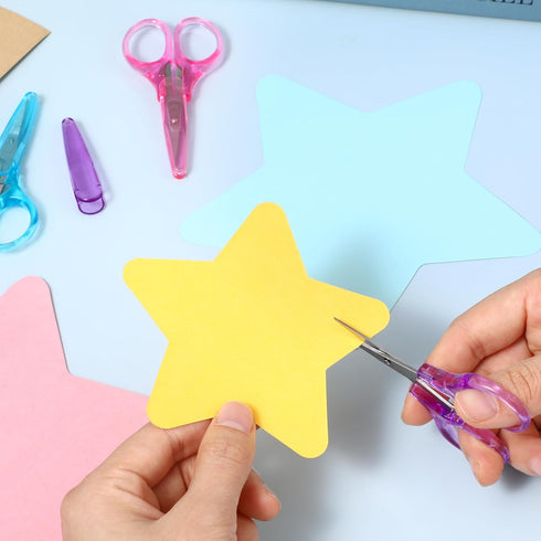 3Pcs Small Craft Scissors, Mini All Purpose Scissors with Cover Stainless Steel 3In Tiny Travel Scissors Portable Straight Fine Tips Scissors Set ...