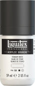 Liquitex Professional Acrylic Gouache, 2-oz (59ml) Bottle, Titanium White...