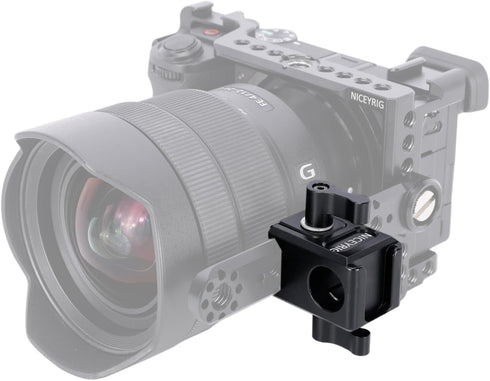 NICEYRIG Multi-functional NATO Clamp to 15mm Rod Clamp, Cold Shoe Mount, Quick Release NATO Rail Lock Mount for 15mm Rod Rail Extension EVF Mount ...