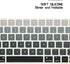 HRH Silicone Keyboard Cover Skin Protector for Magic Wireless Keyboard MLA22LL/A (A1644,2015 Released) European ISO Layout,Ombre Grey...