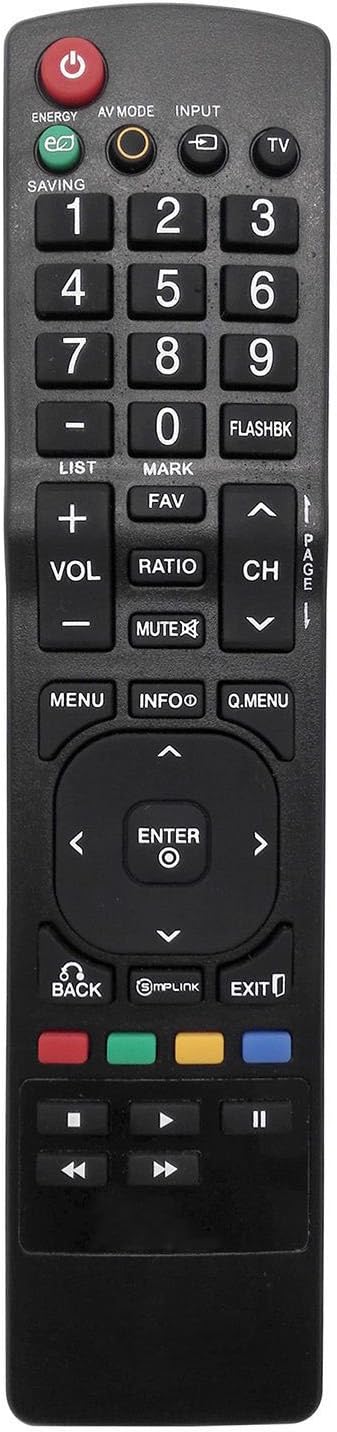 Replacement Remote Controller use for AKB72915239 26LE5300 32LV3400 37LD460 47LK520-UA 55LW5300 LG LCD HDTV TV...