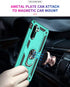 for Samsung Galaxy Note 10 Case, Note10 Case with HD Screen Protectors, Military-Grade Metal Ring Holder Kickstand 15ft Drop Tested Shockproof Cov...