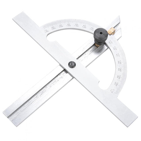 Protractor Angle Finder, 0-180 Degrees Carbon Steel Angle Ruler Measuring & Gauging Tool for Carpenters Woodworking Construction Measurement...