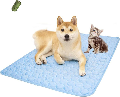 MICROCOSMOS Summer Cooling Mat & Sleeping Pad- Water Absorption Top, Materials Safe, Easy Carry, EZ Clean. Keep Cooling for Pets, Kids and Adults....