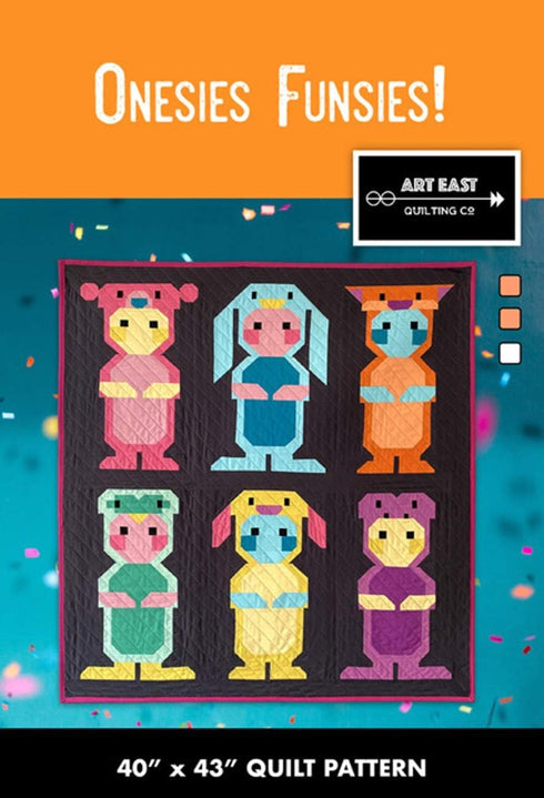 Art East Quilting Co Onesies Funsies Quilt Sewing Pattern...