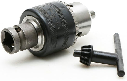 Yakamoz 1.5-13mm Capacity Key Drill Chuck for Air Impact Wrench Converter Conversion Tool | 1/2 Inch Socket Square Female Adapter | 1/2-20 UNF Mou...