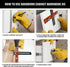Cabinet Hardware Jig, Adjustable Cabinet Handle Template Tool for Door Knob and Drawer Pulls, Woodworking Installation Tools, Punch Locator Drill ...