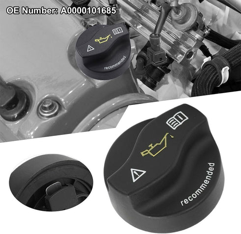Engine Oil Filler Cap Replaces# 0000101385 0000100385 0000101685 0000101585 Compatible with 2004-2020 Benz C E GL GLS ML S Class CLS300 CLS350 C23...