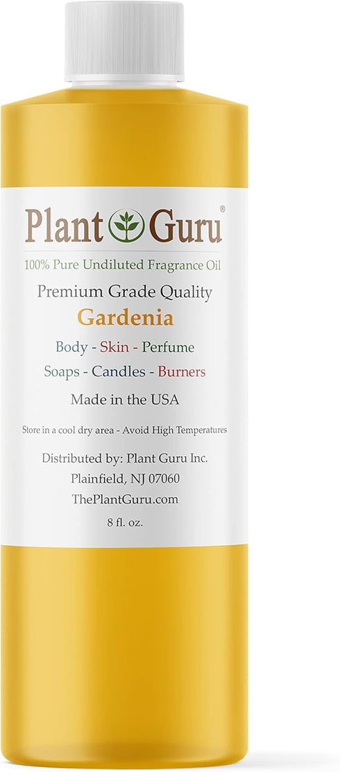 Gardenia Fragrance Oil 8 fl. oz. Scented Oil for DIY Soap Making, Candles, Bath Bombs, Body Butters. Used in Aromatherapy Diffusers, Burners and W...