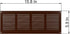 Vent Systems 16" x 6'' Inch Brown Air Vent Cover Metal Air Return Grill with Built in Pest Guard Screen HVAC Vent Cover for Home Improvement Vent ...
