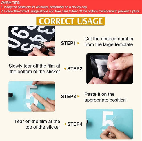 40Pcs Reflective Mailbox Number Sticker Decal Adhesive Reflective Address Numbers 0-9 for Window,Signs,Door,Cars(1 inch),Mailbox Numbers,Tools and...