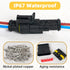 352Pcs 26 Kits Waterproof Automotive Wire Connectors Kit 1/2/3/4/ Pin Automotive Electrical Connectors Male and Female Wiring Connectors Kit 22-16...