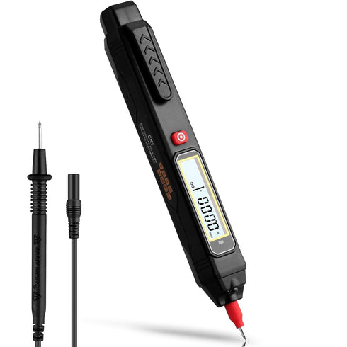 2-in-1 Multimeter Tester Digital Voltage Tester Pen 6000 Counts Volt Meter Non-Contact Voltage Testers Electrical Tester Pen for Live Wire Ac/Dc V...