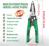 LAOA Needle Nose Pliers Electrician Pliers Wire Stripper Wire Stripper Tool,9-in-1 Multifunctional for Clamping,Tightening Screws,Stripping Wires,...