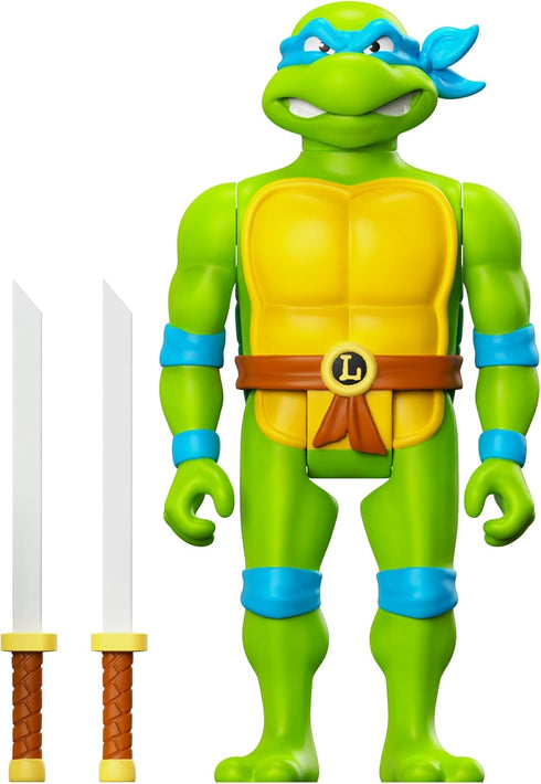 Super7 Teenage Mutant Ninja Turtles Leonardo - 3.75" TMNT Action Figure with Accessories Classic Cartoon Collectibles and Retro Toys...
