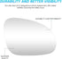 Passenger Right Side Heated Mirror - Side View Heated Convex Mirror Glass with Rear Holder Compatible with 2005-2010 Volkswagen VW R32 EOS GTI Rab...