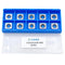 11mm Square with 2"Radius Carbide Inserts Cutters 11×11×2.0mm-R50 Replacement for Woodworking Fits SpiralHelical Planer Cutter Head Lathe Turning ...