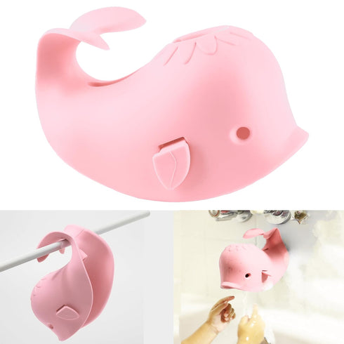 Bath Spout Cover for Bathtub,Baby Shower Protector Cover A Fun Way to Protects Baby from Bumping Head During Bathing Time Cute Soft Whale Design M...