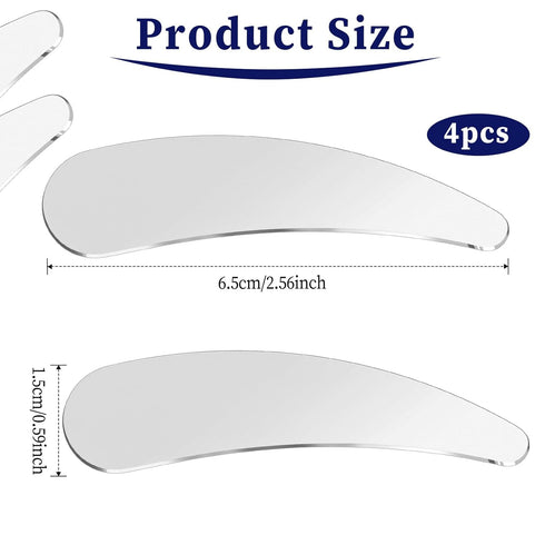 2Pcs Mini Metal Cosmetic Spatulas, Skincare SpatulaMixing and Sampling Makeup Beauty Tools for Skin Care Creams, Eye Cream, Essences Beauty Access...