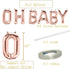 Tellpet OH Baby Letter Balloons, Baby Shower Decor for Girl, Rose Gold, 16 Inch...