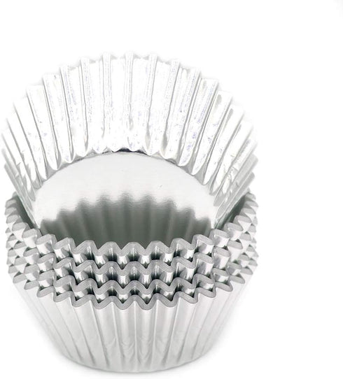 Standard Silver Foil Cupcake Liners Muffin Baking Cups for Party and More, 100-Count...