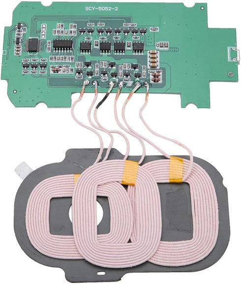 Wireless Charger Transmitter Module, 5V 2A DIY 3 Coils Wireless Charging Module Suitable for All Qi Standard Phones...