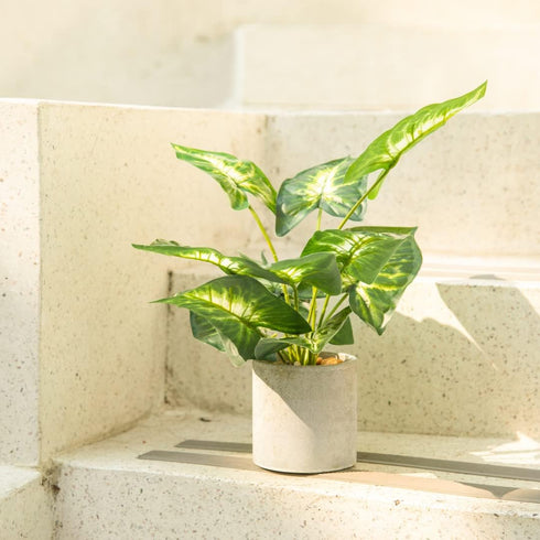 Velener 1Pc Faux Plant Indoor in Plant Pot 16"- House Plant for Farmhouse Kitchen Decor Living Room Accessories Home Office Cubicle Bookshelf Gues...