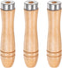 3pcs Wooden File Handle 4.25 Inch 5mm Round Hole Ergonomic Handles with Metal Collar for 8" Metal Files...