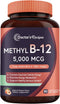 Doctor's Recipes Vitamin B12, Methylcobalamin 5000 mcg 90 Fast Dissolve Tablets, Natural Peach Flavor, Vegan Methyl, Energy Metabolism & Nervous S...