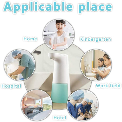 LAOPAO Automatic Foaming Soap Dispenser - Hand Free, Touchless, Countertop Soap Pump for Kitchen & Bathroom - Blue...