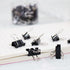 100 Pack Small Binder Clips 0.75 Inch, Small Binder Clips Micro Clips Paper Clamps for Office and Home Supplies, Black...