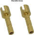 2 Pcs 970-0770 Stem Adapter with Screw for Faucet, Plumbing Equipment Replacement, Brass...