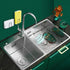 Sponge Holders for Kitchen Sink Adhesive Sponge Holder Sink Caddy Stainless Steel Rust Proof Waterproof, Quick Drying ?...
